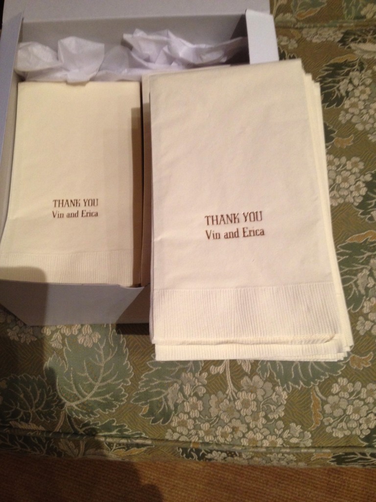 Thank You hand towels