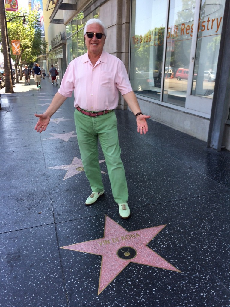 Vin in front of his Star.