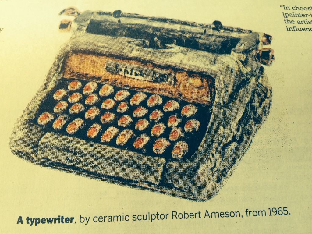 Typewriter sculpture